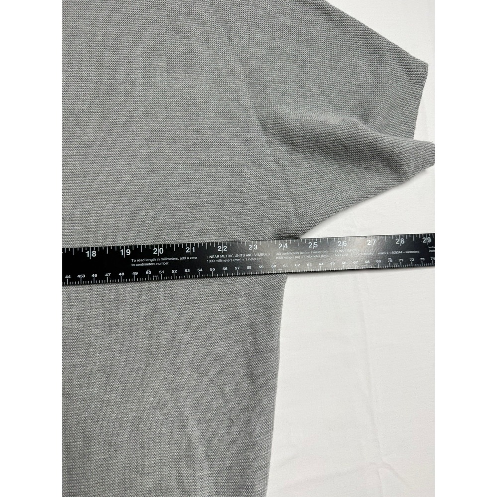 Quince Lightweight Cotton Cashmere Link-Stitch Dolman Heather Gray Women's M - Picture 7 of 9